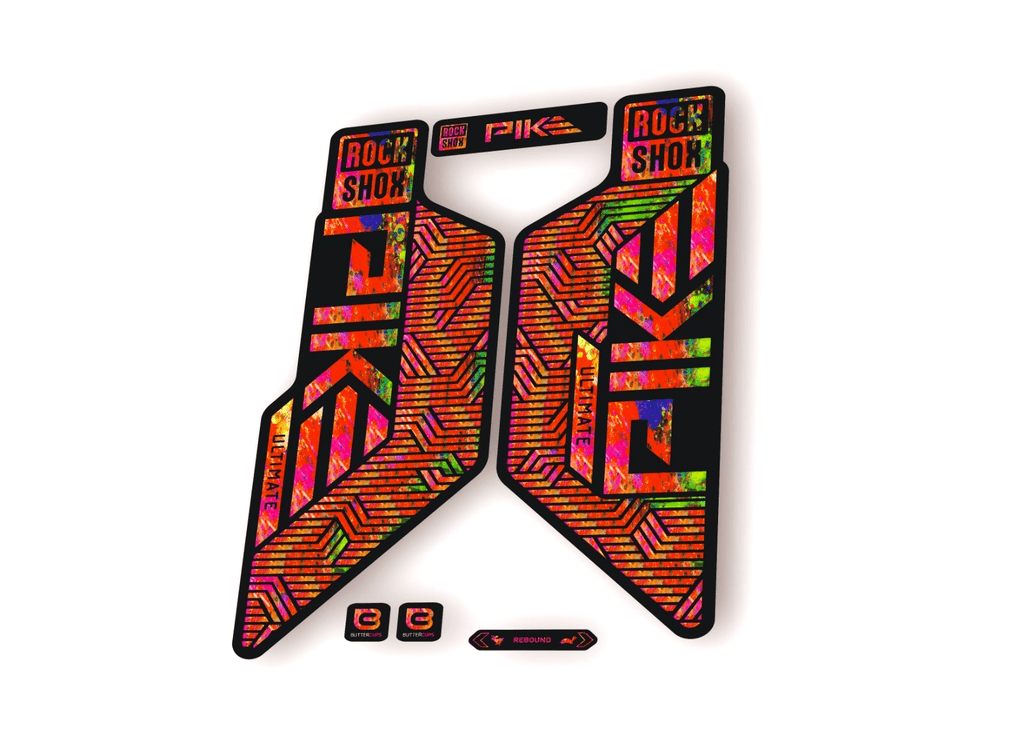 Rock Shox PIKE ULTIMATE 2025 Flight Attendant Bike Decal Sticker Oil Slick