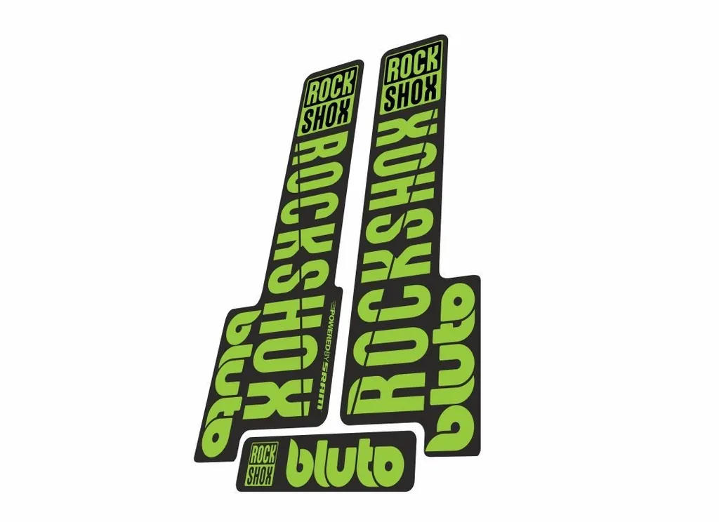 Rock Shox BLUTO 2018 Mountain Bike Cycling Decal Kit Sticker Green