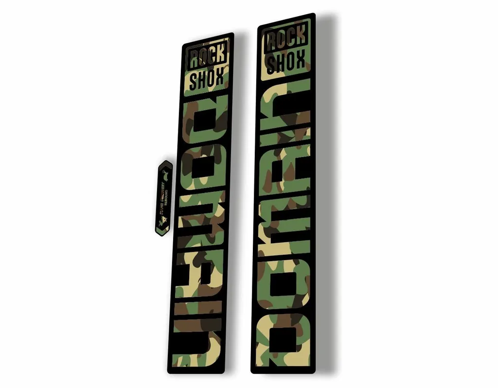 Rock Shox DOMAIN 2022 Mountain Bike Cycling Decal Sticker Adhesive Camo