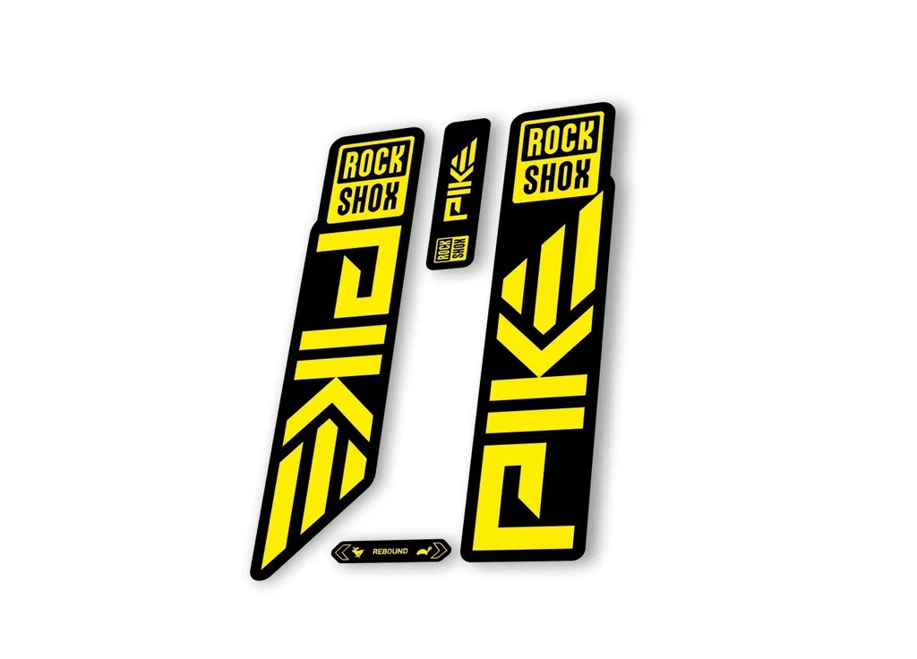 Rock Shox PIKE 2023 Mountain Bike Cycling Decal Sticker Adhesive Yellow
