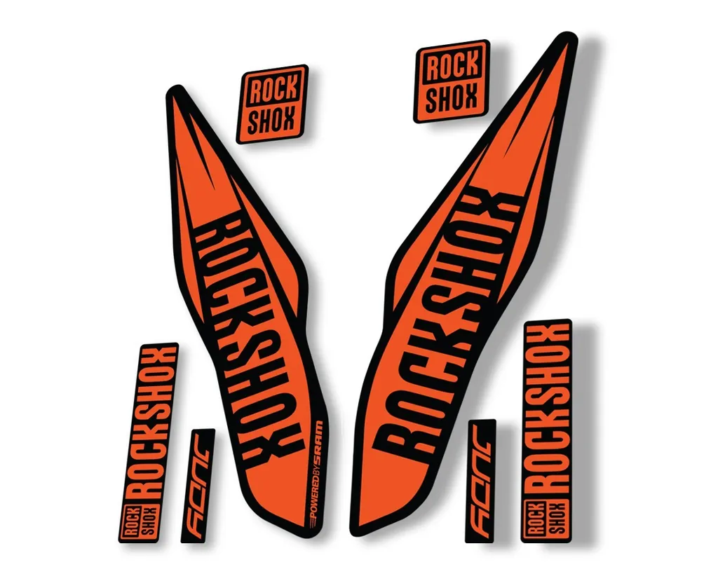 Rock Shox Judy 2017 Fork Decal Bike Cycling Sticker Adhesive Orange