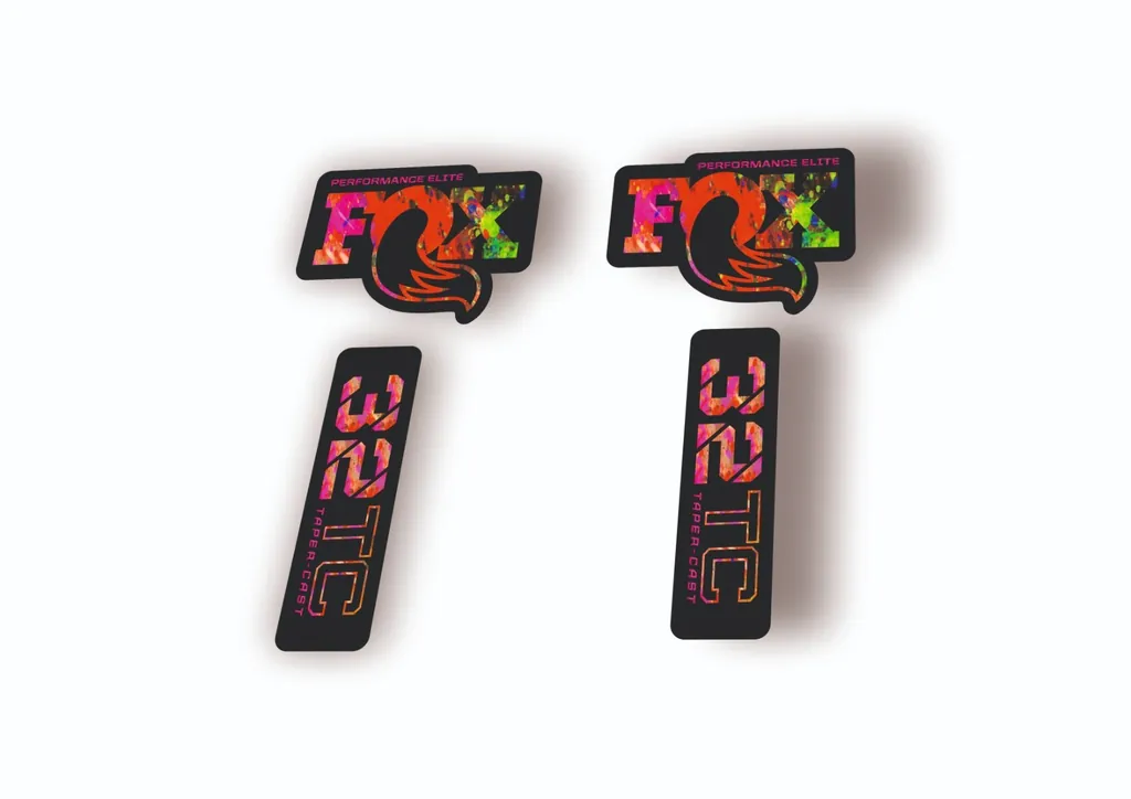 FOX 32 Taper Cast Elite 2024 Fork Suspension Factory Decal Sticker Oil Slick