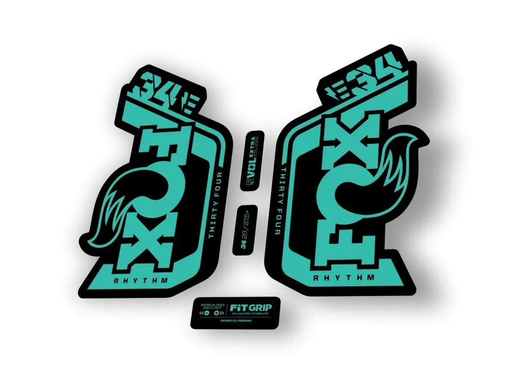 Fox 34 Rhythm E Bike 2024 Fork Suspension Factory Decal Sticker Adhesive Dolphin