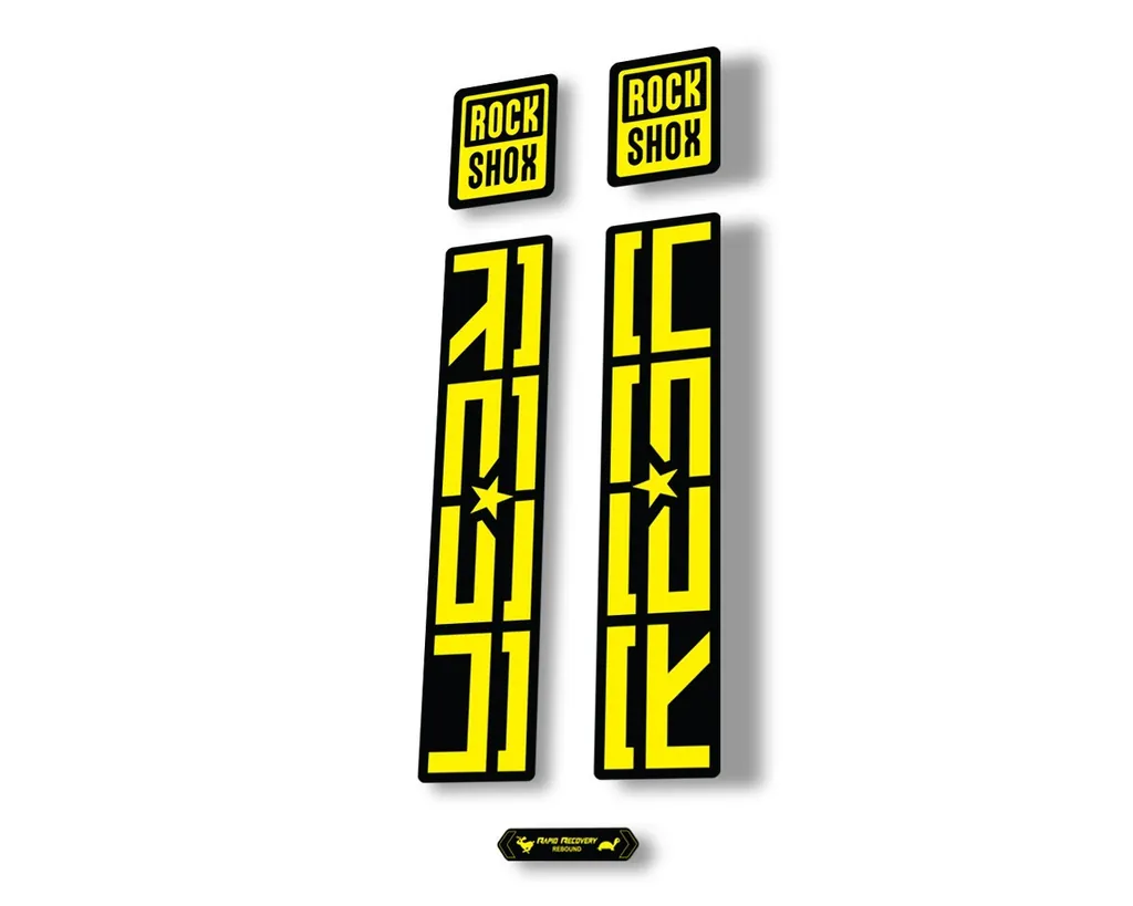 Rock Shox REBA 2020 Fork Decal Mountain Bike Cycling Sticker Adhesive Yellow