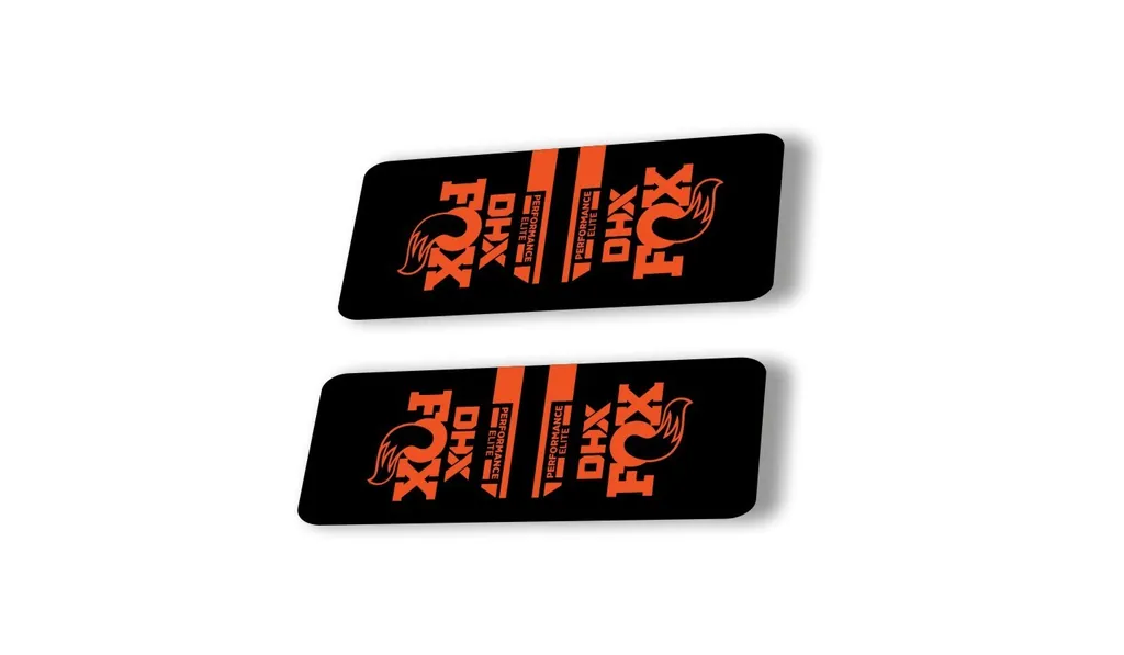 FOX DHX 2022 Performace Elite Rear Shock Suspension Sticker Decal Orange