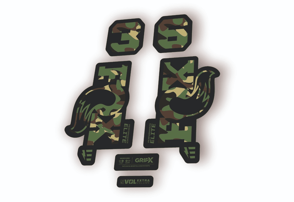 FOX 36 Elite E-Optimized 2026 Fork Factory Decal Sticker Adhesive White Camo