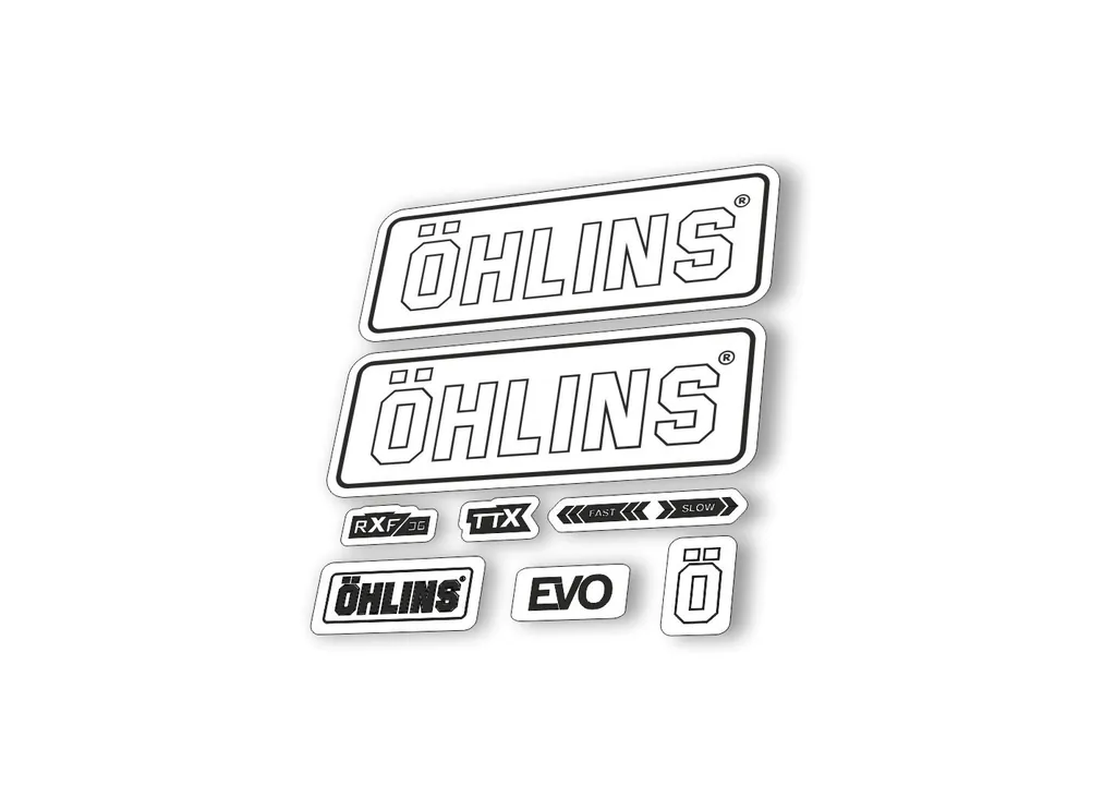 Ohlins RXF36 EVO 2018 Rear Shock Decal Mountain Bike Cycling Sticker White