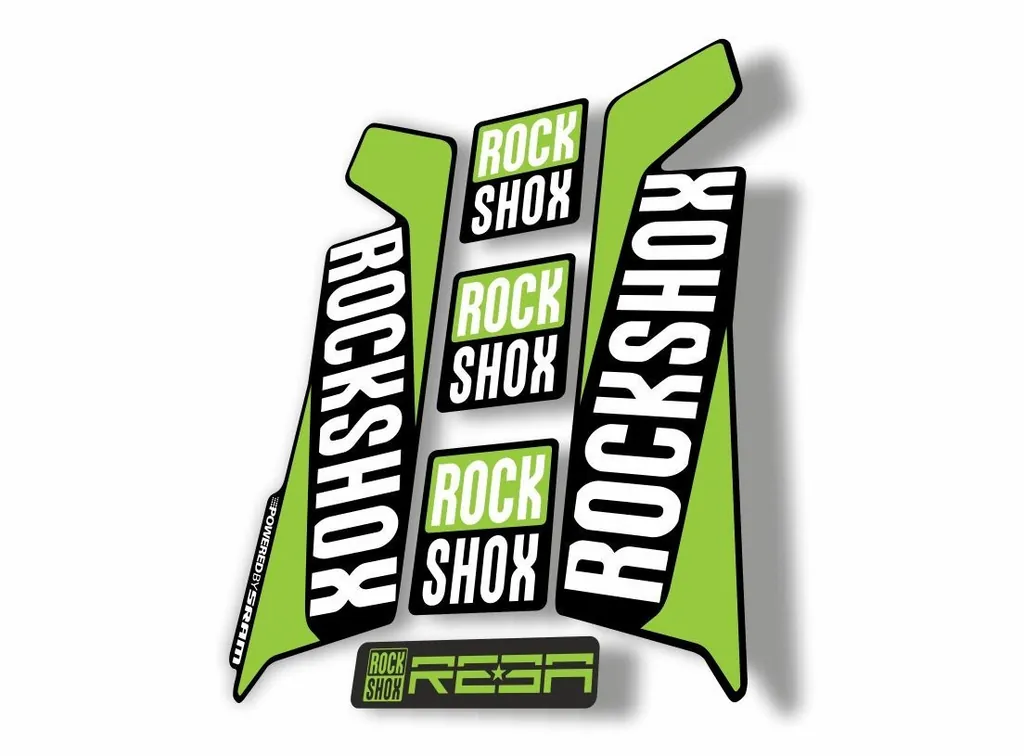 Rock Shox REBA 2016 Fork Decal Mountain Bike Cycling Sticker Adhesive Green