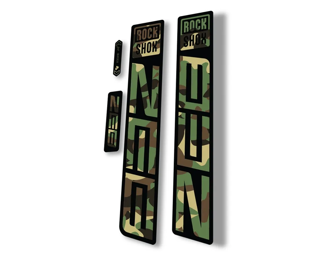 Rock Shox ZEB R 2021 Mountain Bike Cycling Decal Sticker Adhesive Camo