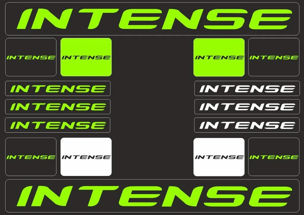 Bicycle Vinyl Frame tickers – Compatible with INTENSE Bikes – Green