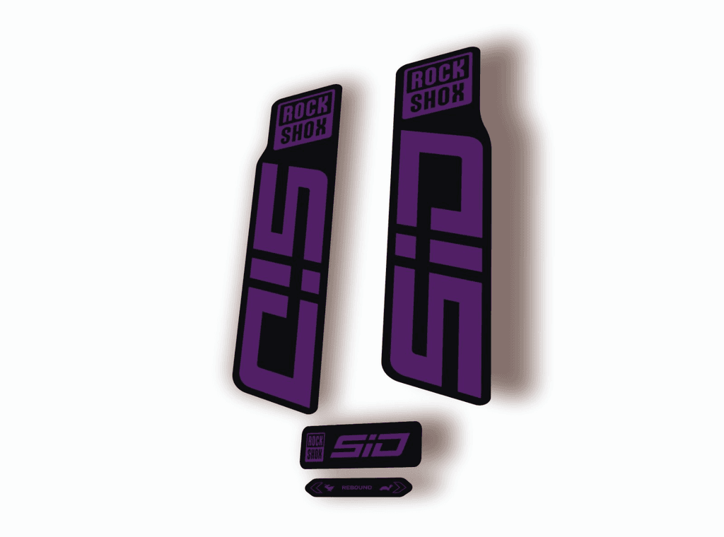 Rock Shox SID 2024 Fork Decal Mountain Bike Cycling Sticker Kit Purple