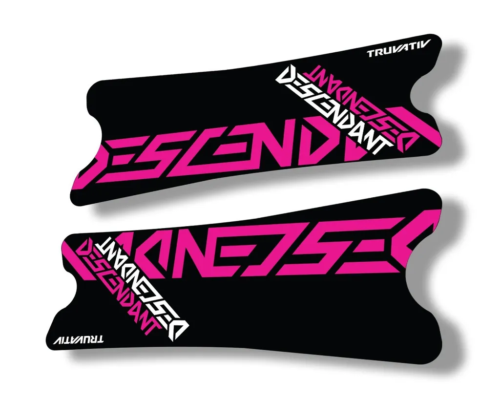 Truvativ 2018 Dexcendant Crank Set Stickers Decals MTB Bicycle 2Pcs Pink