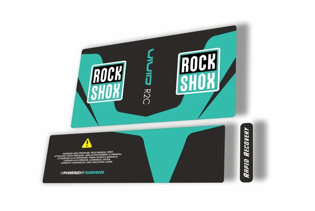 Rock Shox Vivid Air R2C 2017 Rear Shock MTB Decal Sticker Adhesive Dolphin