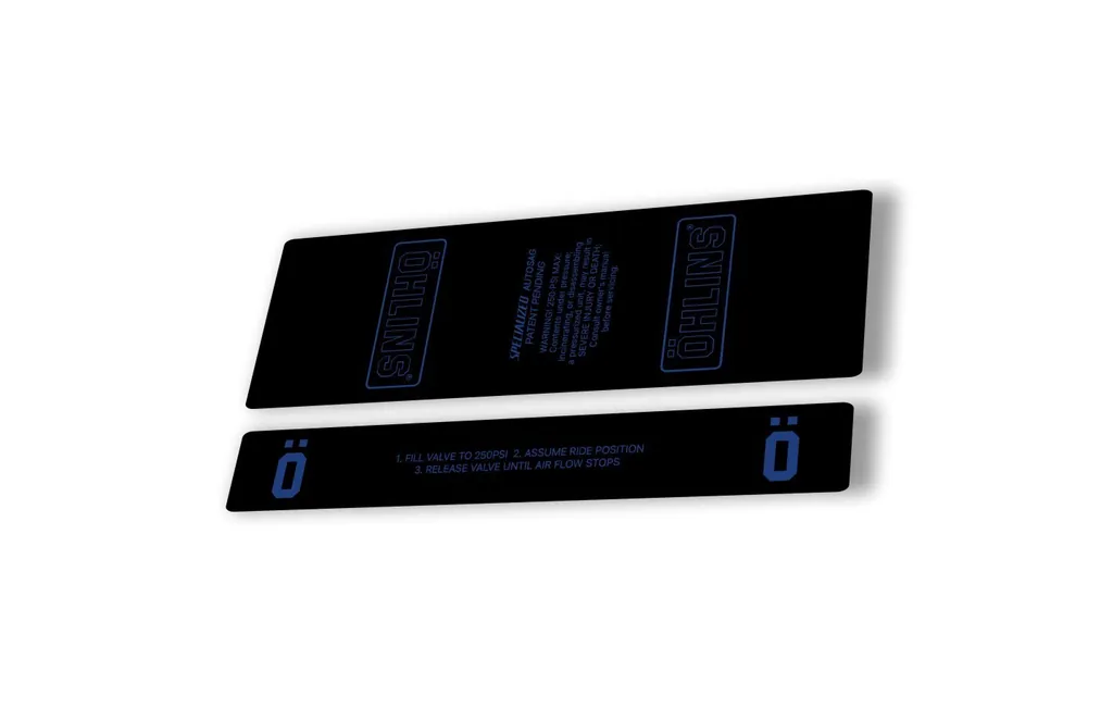 Ohlins STX22 Rear Shock Decal Mountain Bike Cycling Sticker Adhesive Dark Blue