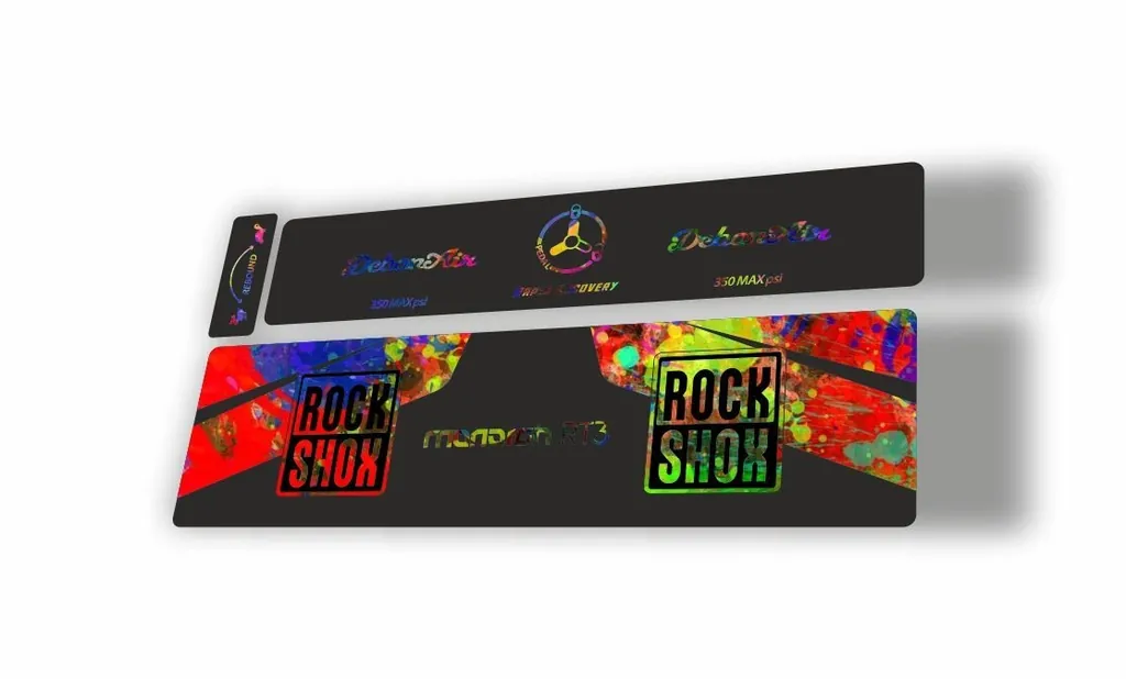 Rock Shox 2016 MONARCH RT3 Rear Shock MTB Decal Sticker Adhesive Oil Slick