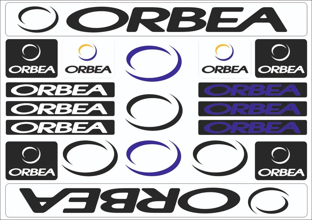Orbea Bicycle Bike Frame Decals Sticker Adhesive Graphic Vinyl Aufkleber Black