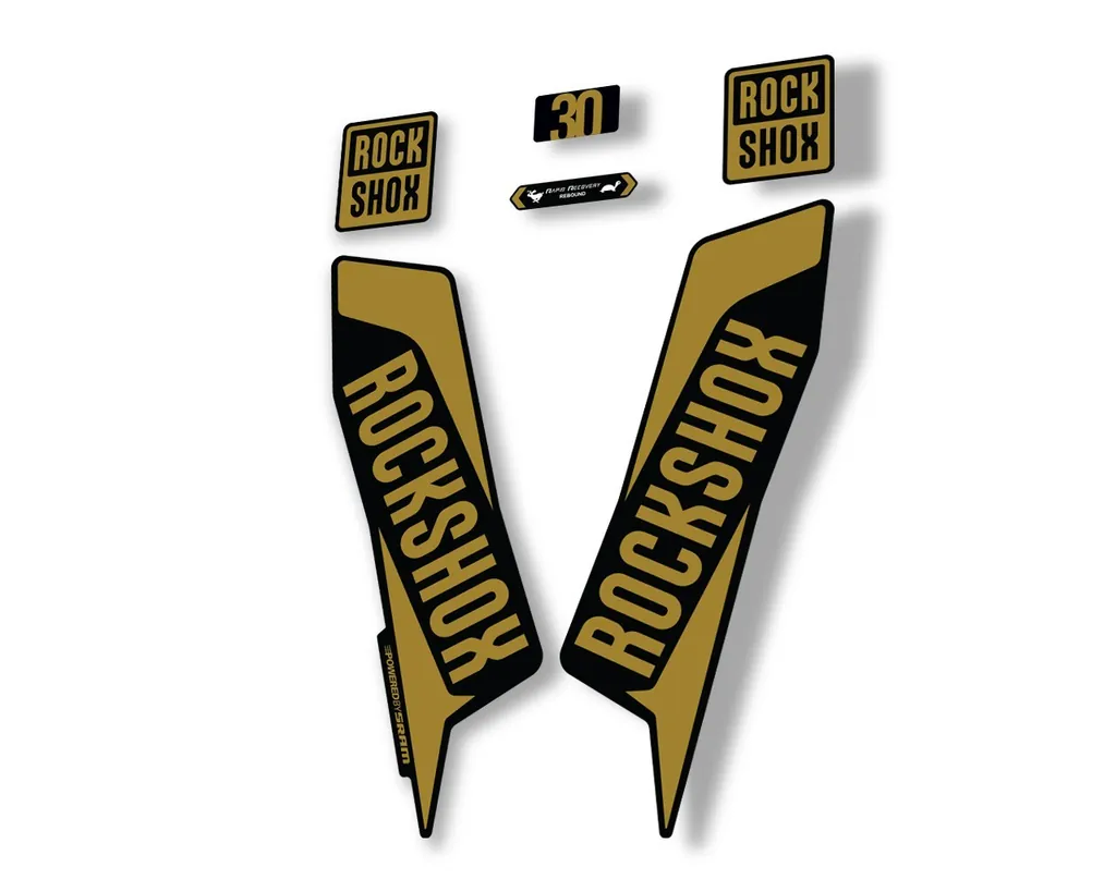 Rock Shox TK 30 2021 Fork Decals Suspension Sticker Adhesive Gold