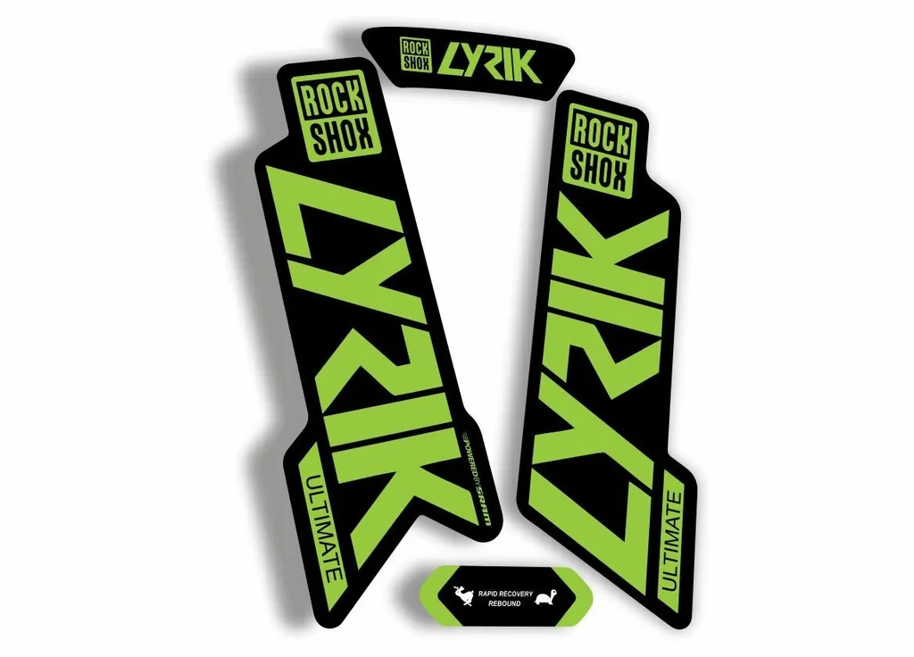Rock Shox Lyrik Ultimate 2020 Fork Decal Bike Cycling Sticker Green
