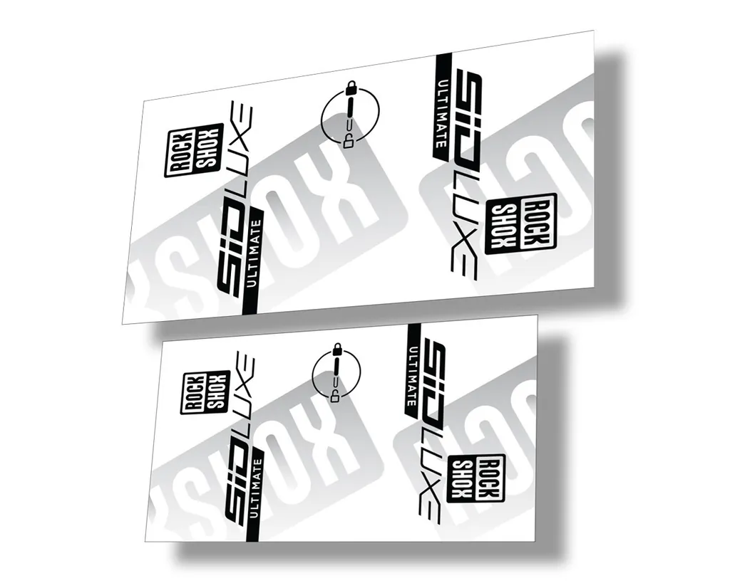 Rock Shox 2021 SID LUXE ULTIMATE Rear Shock Decal Sticker Black