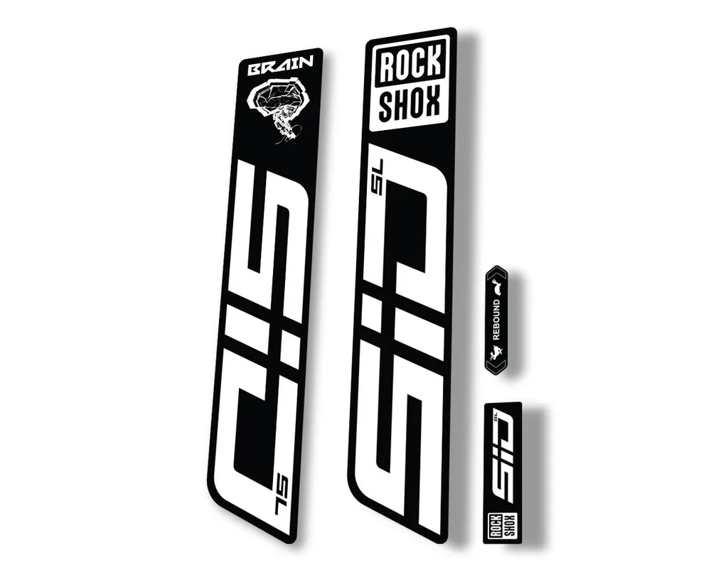 Rock Shox SID SL Brain 2021 Mountain Bike Cycling Decal Sticker Adhesive White