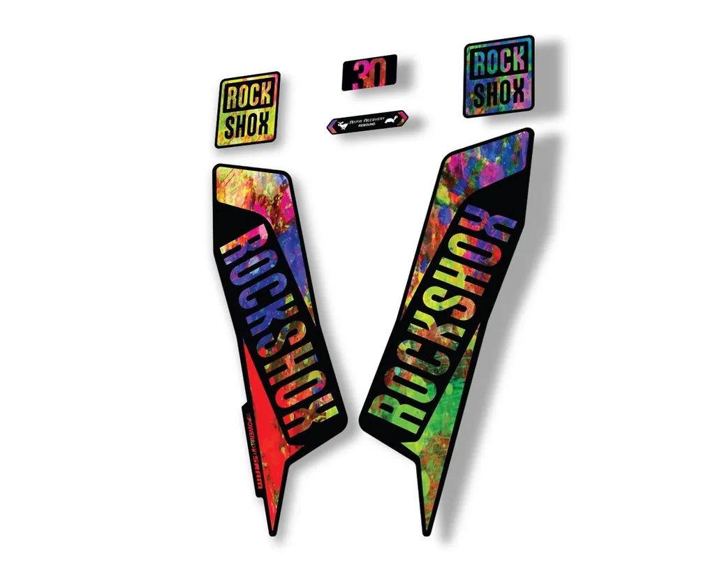 Rock Shox TK 30 2021 Fork Decals Suspension Sticker Adhesive Oil Slick