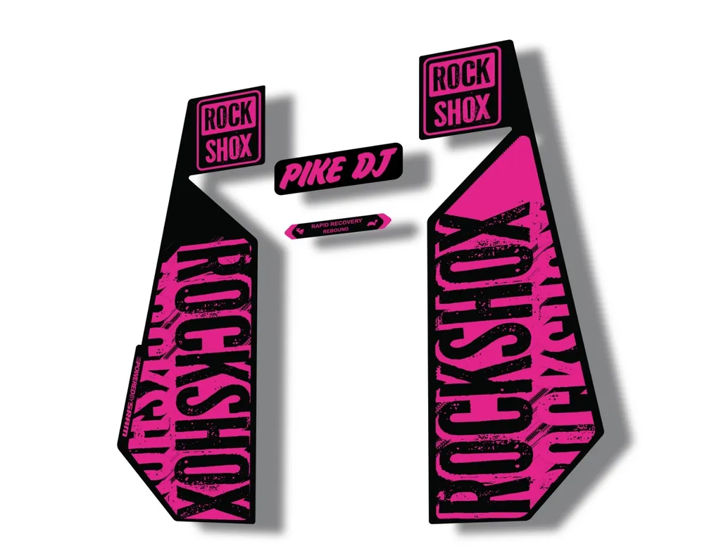 Rock Shox PIKE DJ 2017 Fork Decal Mountain Bike Cycling Sticker Adhesive Pink