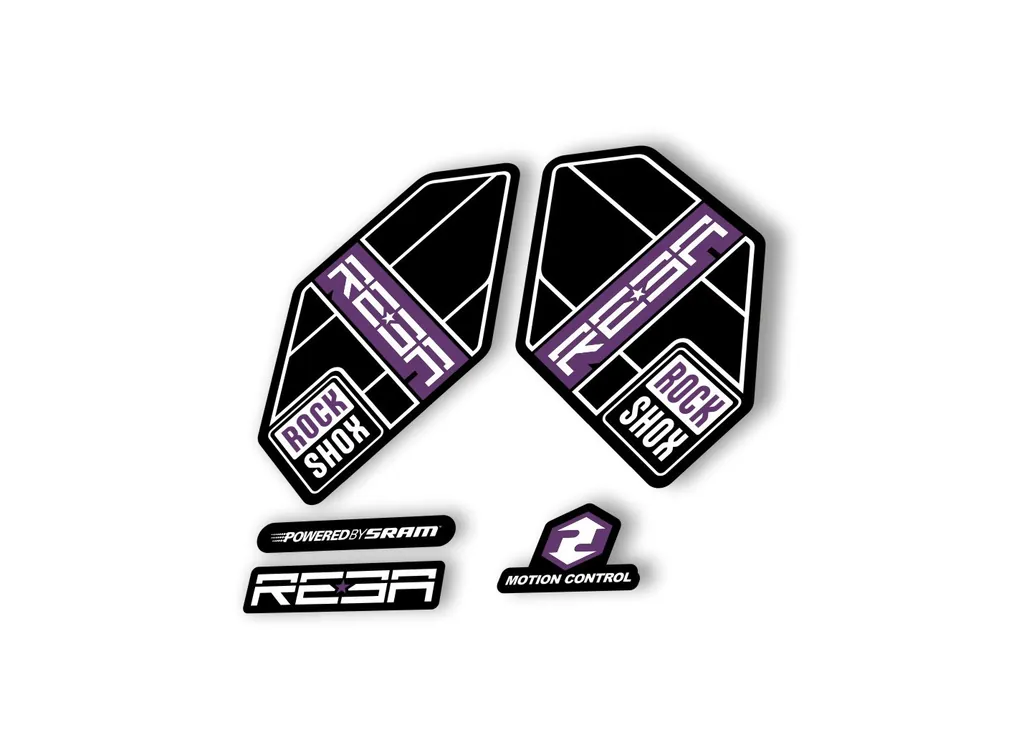 Rock Shox Reba 2012 Fork Decal Mountain Bike Cycling Sticker Adhesive Purple