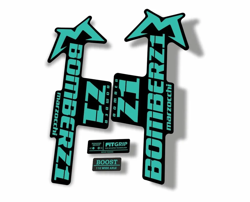 Marzocchi Bomber Z1 2018 Fork Suspension Sticker Decal Kit Adhesive Dolphin