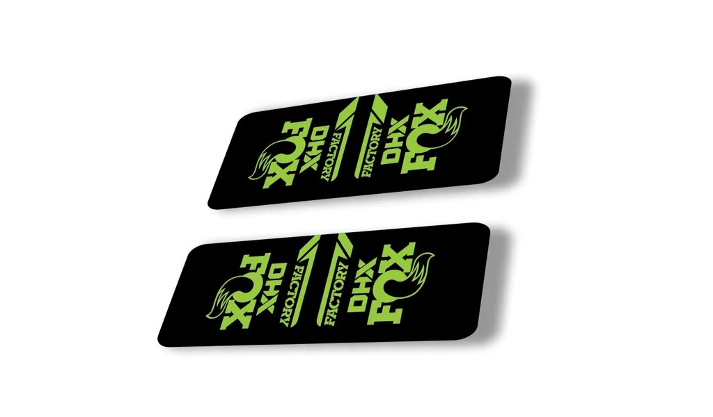 FOX DHX 2022 Factory Rear Shock Suspension Sticker Decal Adhesive Green