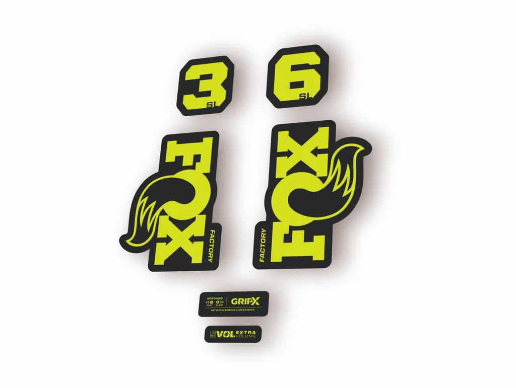 FOX 36 SL Factory 2026 Fork Decal Suspension Sticker Adhesive Lime Green