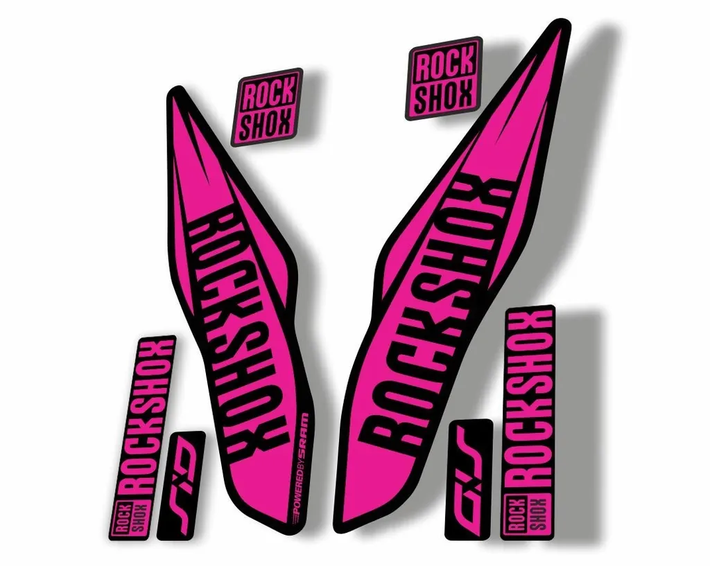Rock Shox SID 2017 Mountain Bike Cycling Fork Decal Kit Sticker Adhesive Pink