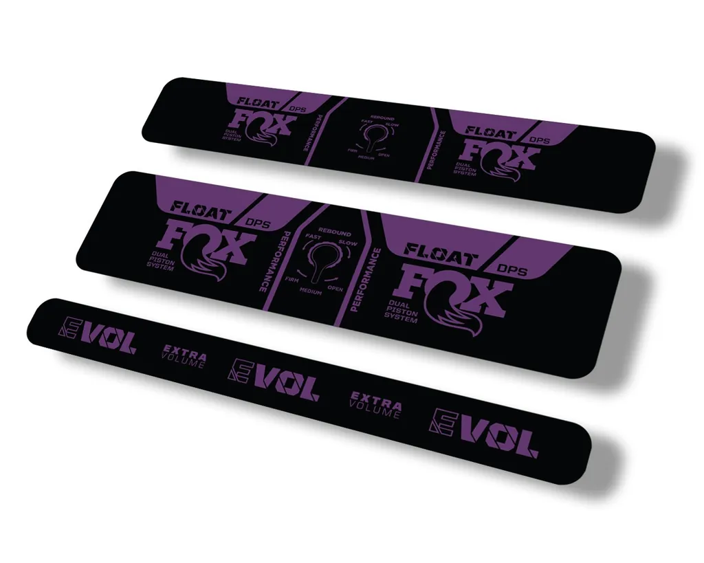 FOX Float DPS 2021 Performance Rear Shock Suspension Sticker Decal Purple