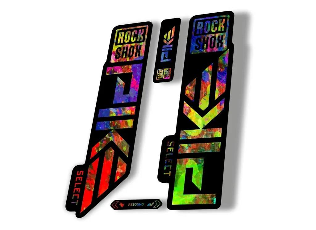 Rock Shox PIKE SELECT 2023 Mountain Bike Cycling Decal Sticker Adhesiv Oil Slick