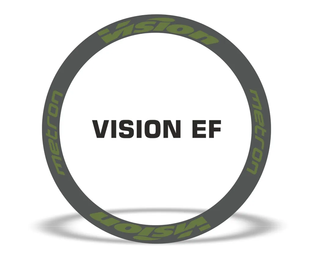 Vision Metron EF Road Bike Rim Decal Wheel Sticker Set Adhesive Olive