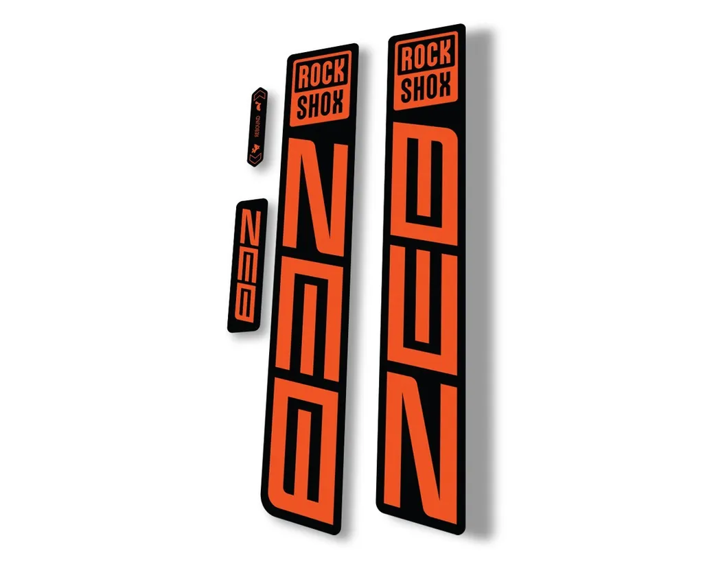 Rock Shox ZEB R 2021 Mountain Bike Cycling Decal Sticker Adhesive Orange