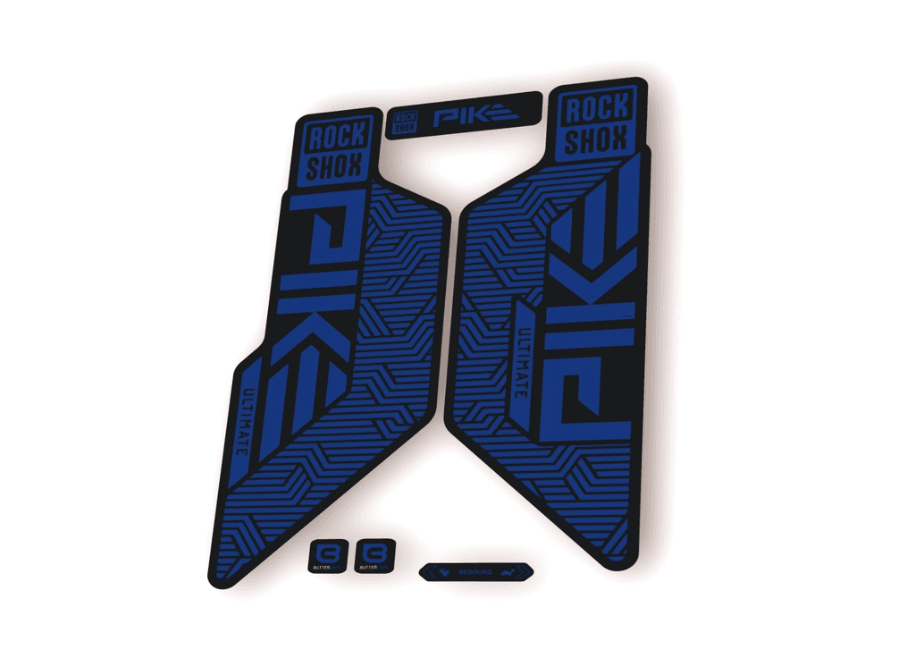 Rock Shox PIKE ULTIMATE 2025 Flight Attendant Bike Cyclin Decal Sticker D. Blue