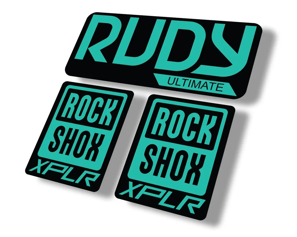Rock Shox Rudy Ultimate XPLR Gravel Fork Decal Bike Cycling Sticker Dolphin