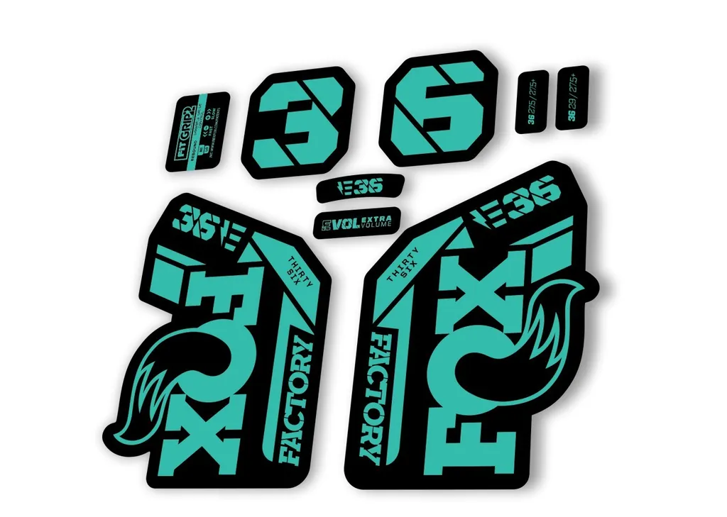 FOX 36 E-Bike Fork Decal Sticker Set 2021 Factory MTB Suspension Graphic Dolphin