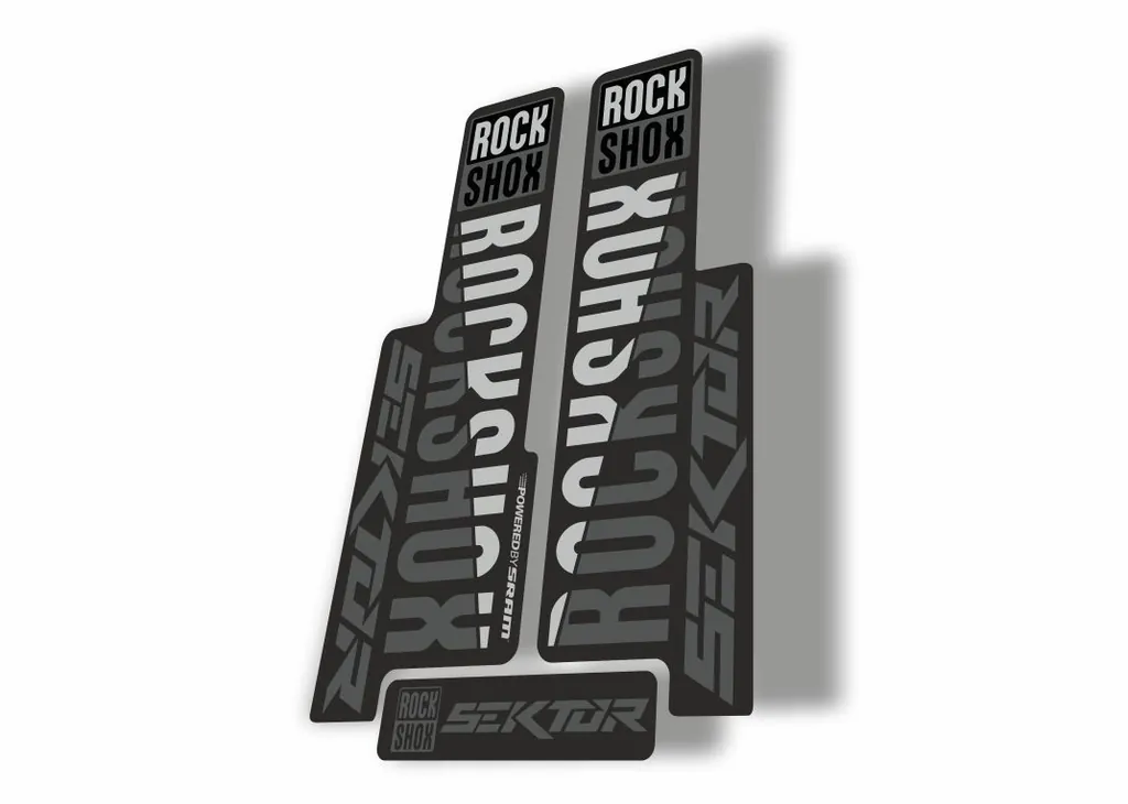 Rock Shox SEKTOR 2018 Fork Decal Mountain Bike Cycling Sticker Adhesive Gray