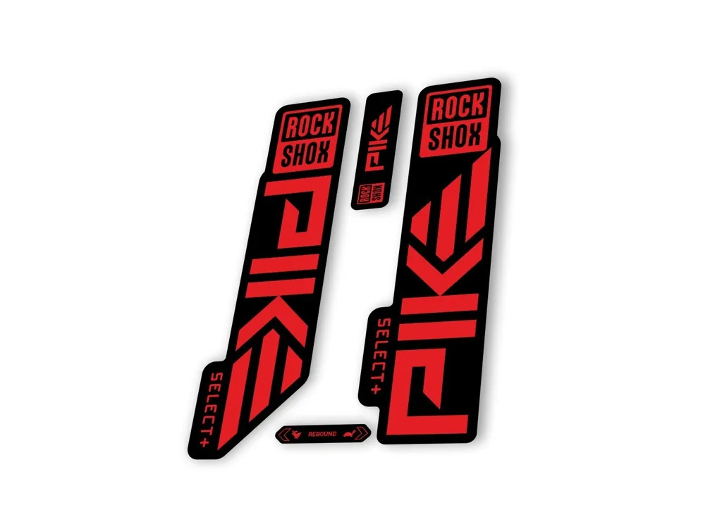 Rock Shox PIKE SELECT + Plus 2023 Mountain Bike Cycling Decal Sticker Red