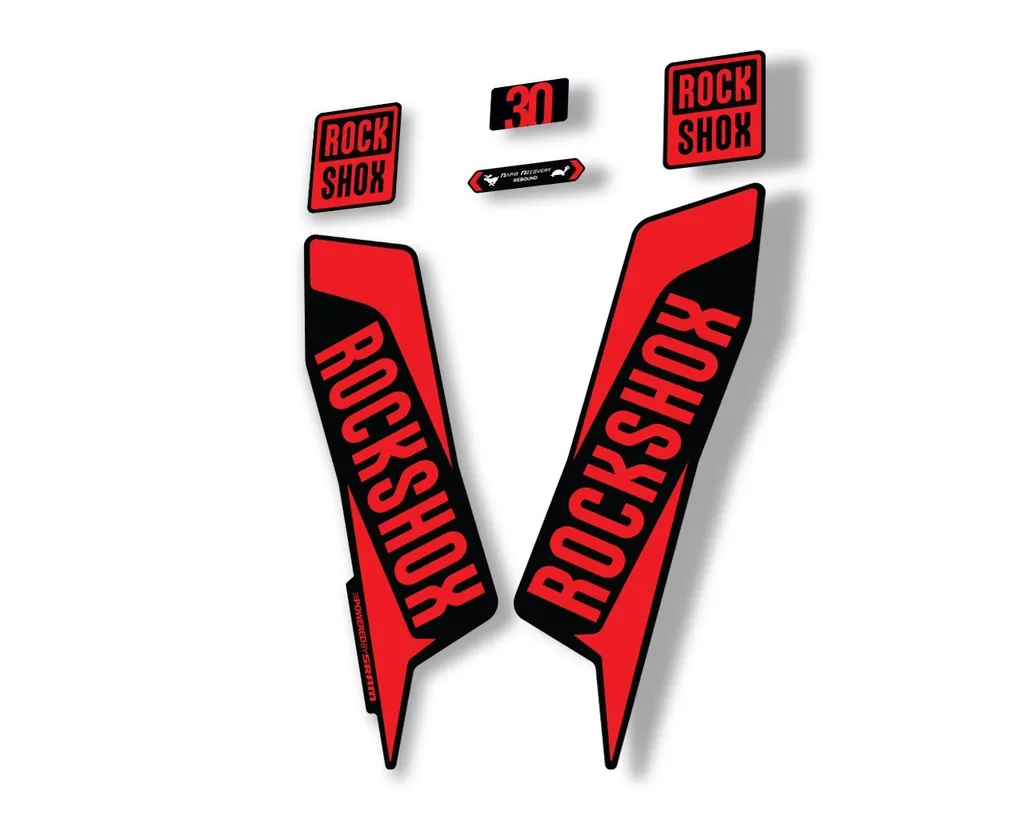 Rock Shox TK 30 2021 Fork Decals Suspension Sticker Adhesive Red