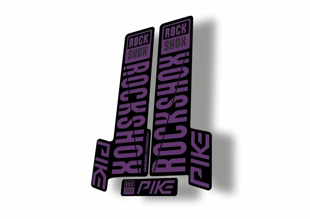 Rock Shox Pike 2018 Mountain Bike Cycling Decal Kit Sticker Adhesive Purple