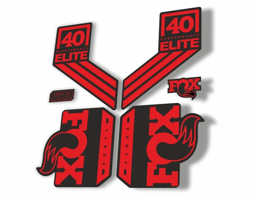 FOX 40 Elite Performance 2017-18 Fork Suspension Factory Decal Sticker Red