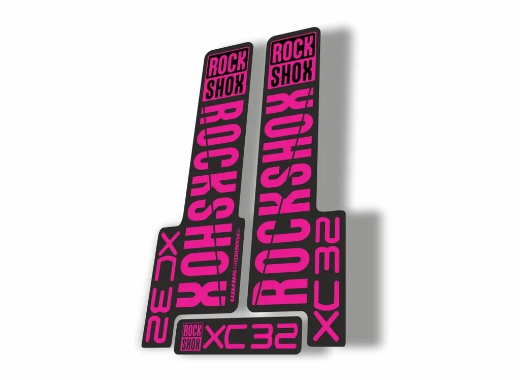 Rock Shox XC32 2018 Fork Decal Mountain Bike Cycling Sticker Adhesive Pink