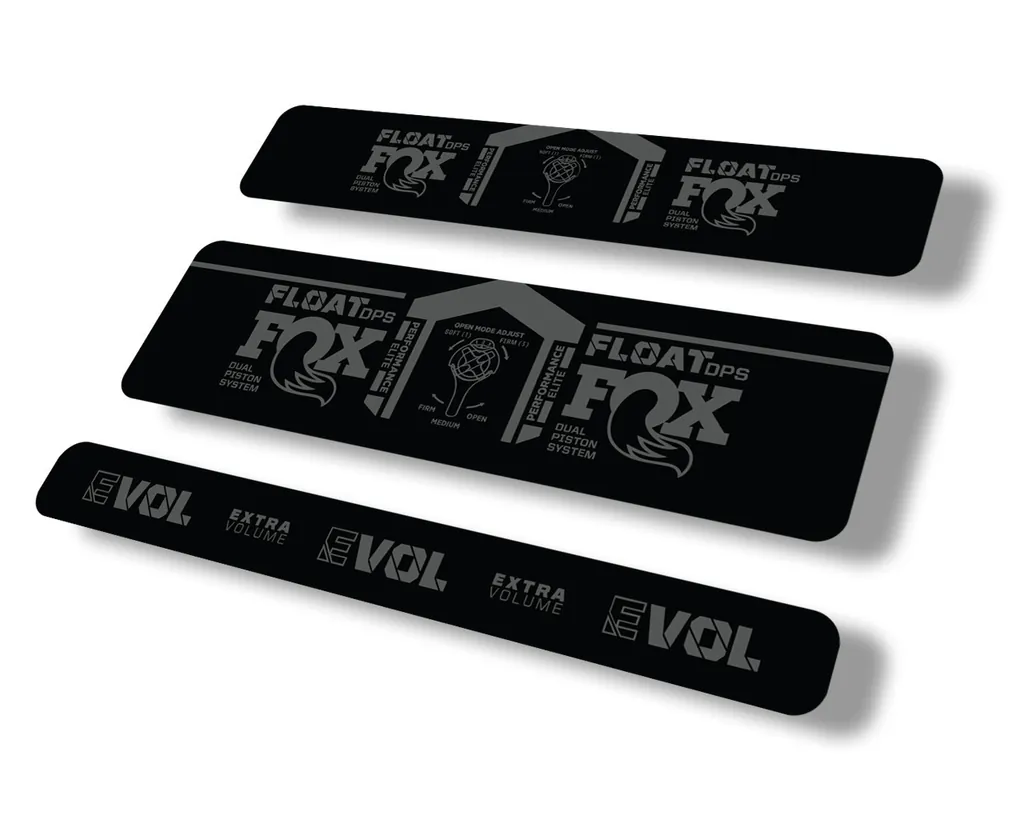FOX Float DPS 2021 Performance Elite Rear Shock Suspension Sticker Decal Gray