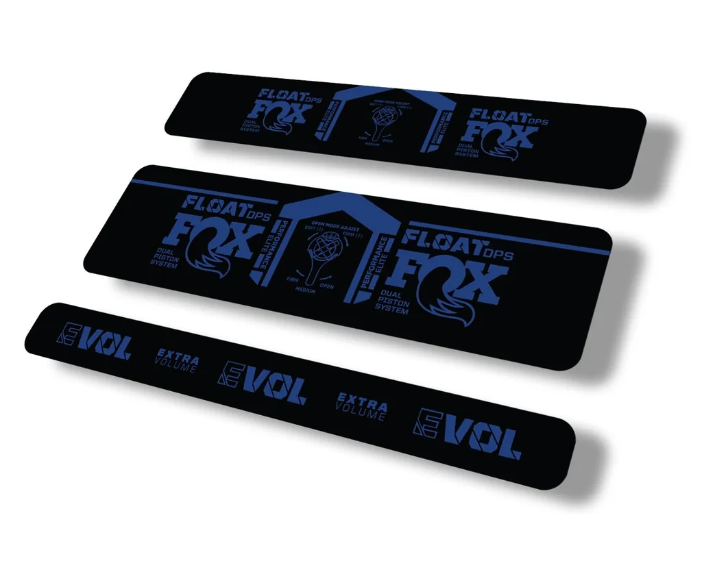 FOX Float DPS 2021 Performance Elite Rear Shock Sticker Decal Dark Blue