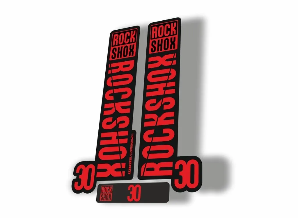 Rock Shox 30 2018 Fork Decal Mountain Bike Cycling Sticker Adhesive Red
