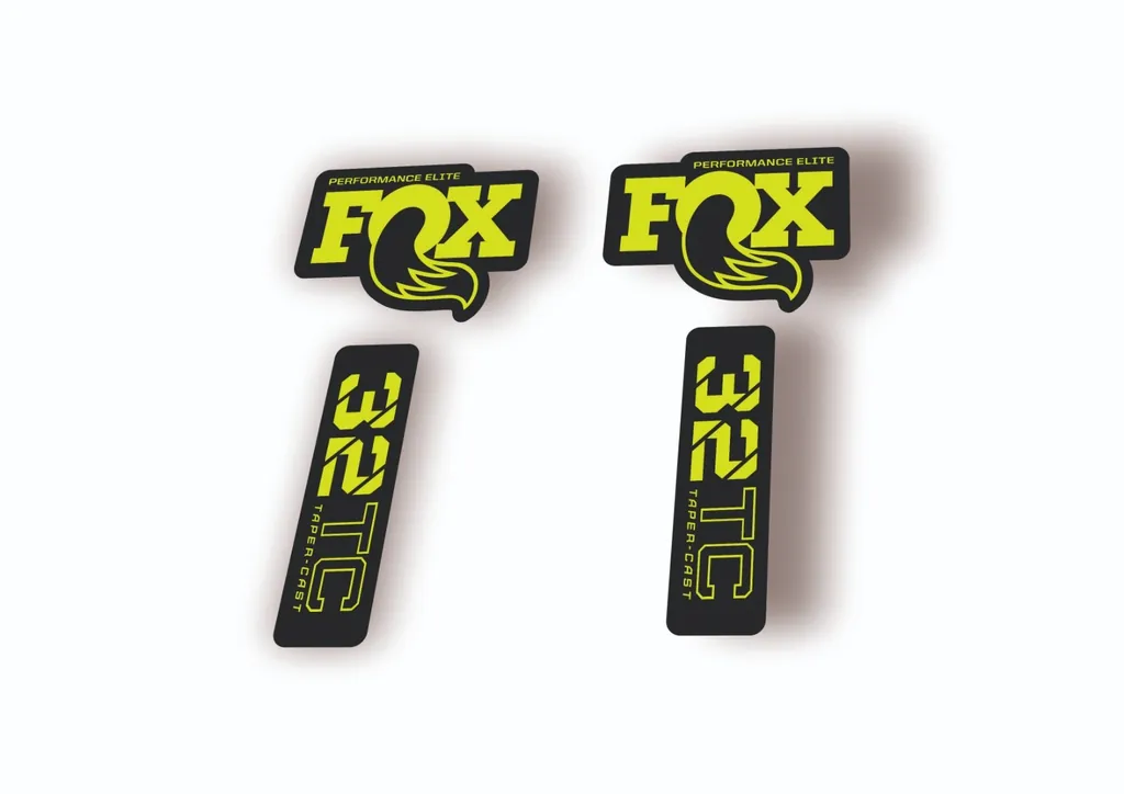 FOX 32 Taper Cast Elite 2024 Fork Suspension Factory Decal Sticker Lime Green