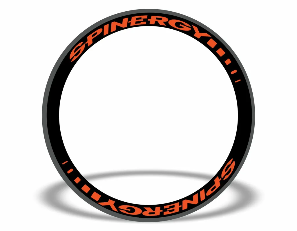 SPINERGY Stealth Rim Wheelset Decal Factory Sticker Vinyl Adhesive Orange 8 Pcs