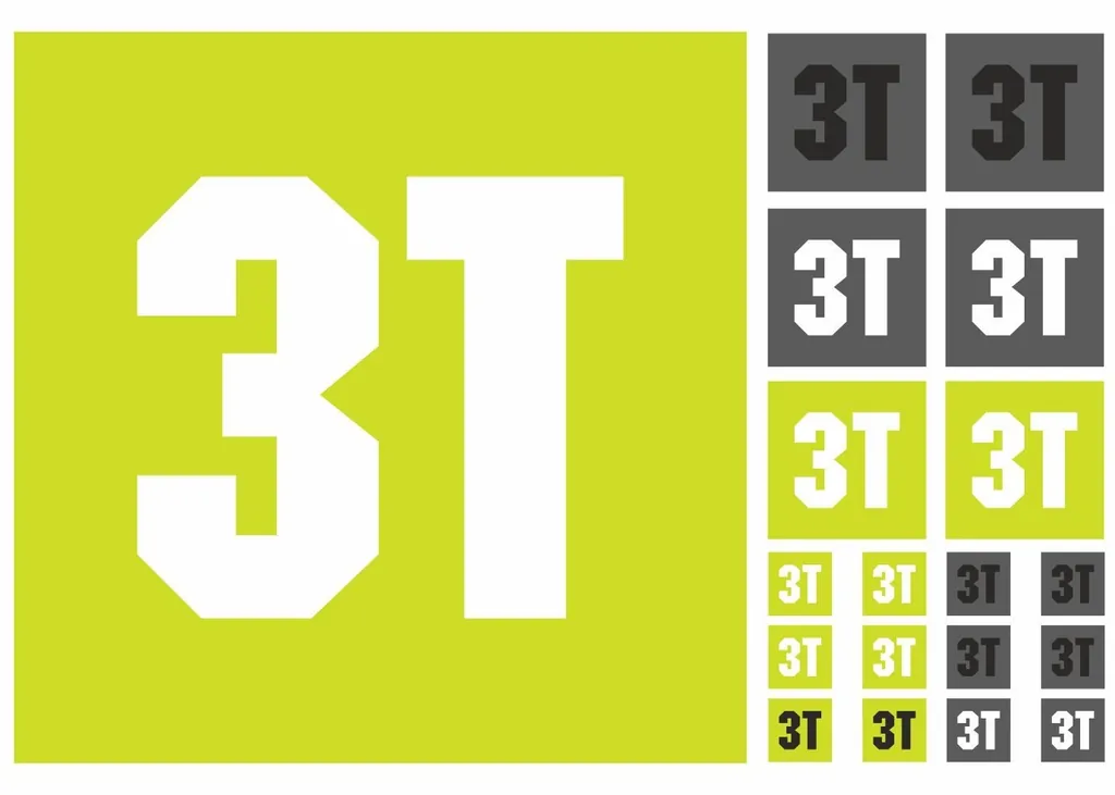 Bicycle Vinyl Frame Stickers – Compatible with 3T Bikes –Lime Green